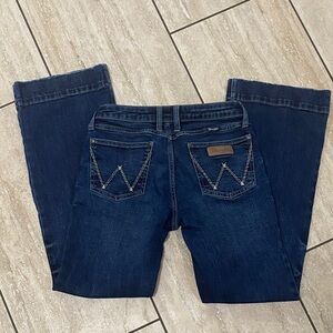 Wrangler Indigo Denim Jeans with Signature Stitching